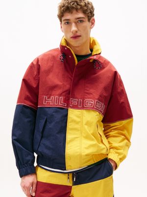 multi hilfiger sailing regatta-jacke mit color block-design für gender-inclusive erwachsene - tommy hilfiger