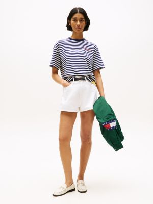 multi hilfiger sailing breton stripe relaxed t-shirt for adults gender inclusive tommy hilfiger