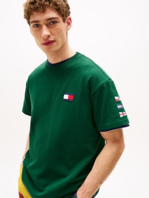 green hilfiger sailing relaxed back logo t-shirt for adults gender inclusive tommy hilfiger