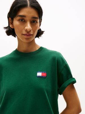 green hilfiger sailing relaxed back logo t-shirt for adults gender inclusive tommy hilfiger