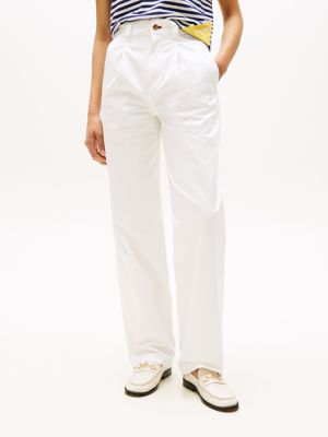 white hilfiger sailing regular chinos for adults gender inclusive tommy hilfiger