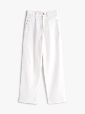 white hilfiger sailing regular chinos for adults gender inclusive tommy hilfiger