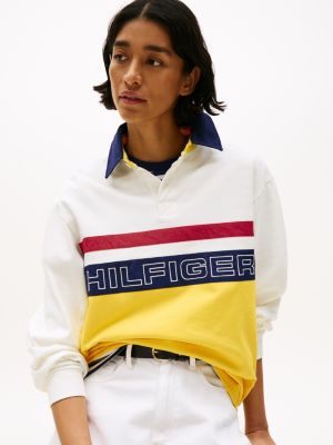 multi hilfiger sailing relaxed fit rugby-poloshirt für gender-inclusive erwachsene - tommy hilfiger