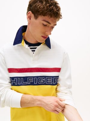 multi hilfiger sailing relaxed rugby polo shirt for adults gender inclusive tommy hilfiger