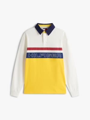 multi hilfiger sailing relaxed fit rugby-poloshirt für gender-inclusive erwachsene - tommy hilfiger