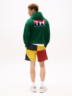 grün hilfiger sailing relaxed fit hoodie mit logo für gender-inclusive erwachsene - tommy hilfiger