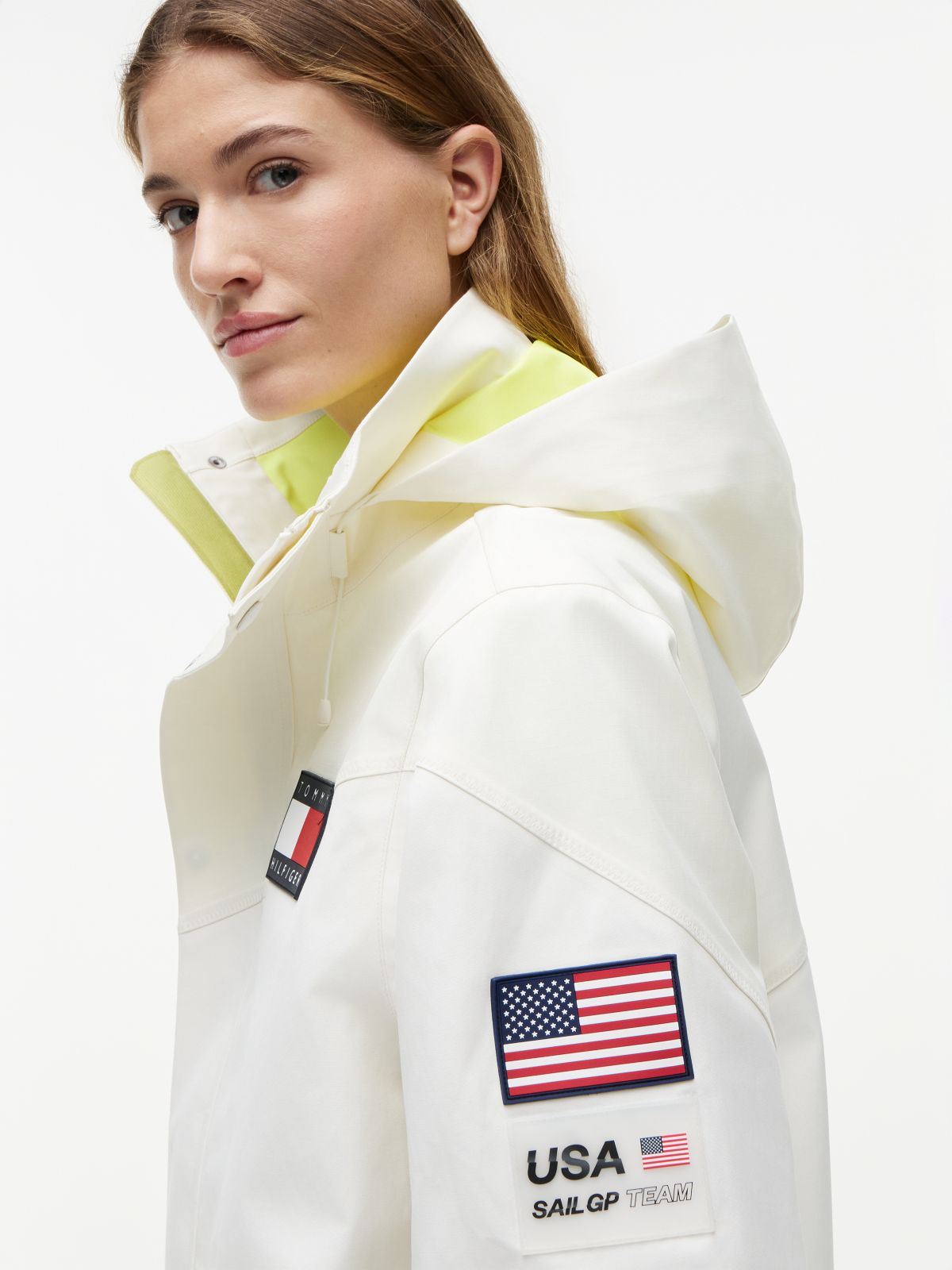 Tommy x U.S. Sail GP Team Relaxed Jacket — White