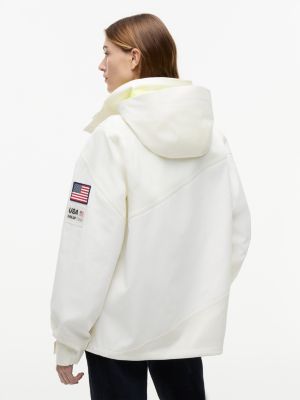 white tommy x u.s. sail gp team relaxed jacket for adults gender inclusive tommy hilfiger