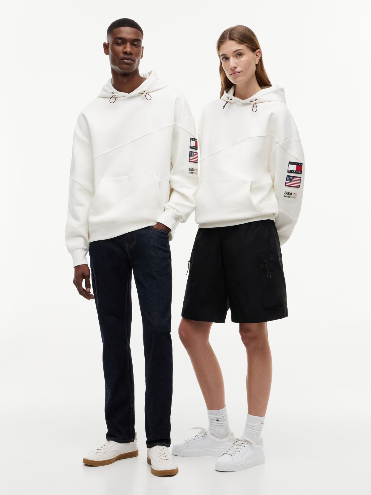 Tommy x U.S. Sail GP Team Relaxed Hoody — White