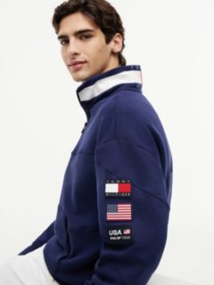 Tommy x U.S. Sail GP Team Quarter-Zip Sweatshirt — Blue 3