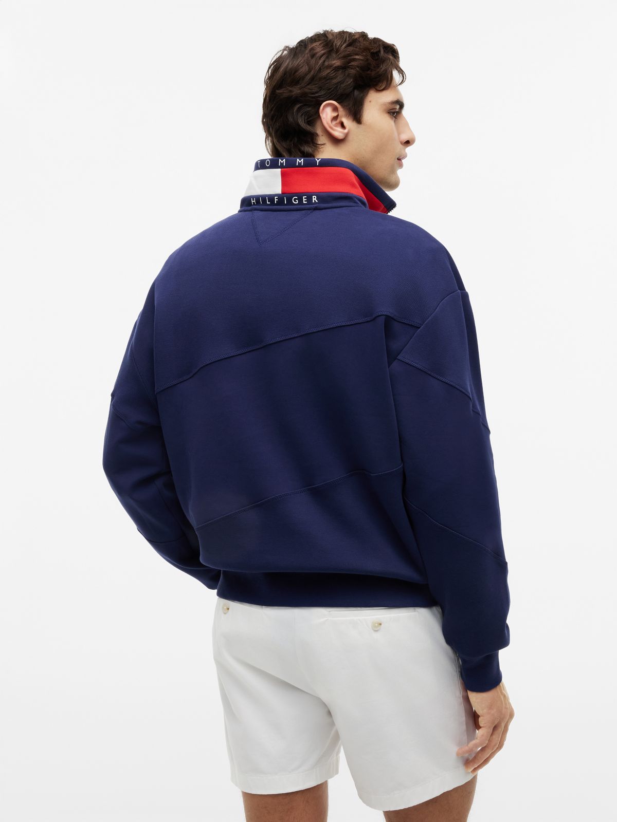 Tommy x U.S. Sail GP Team Quarter-Zip Sweatshirt — Blue
