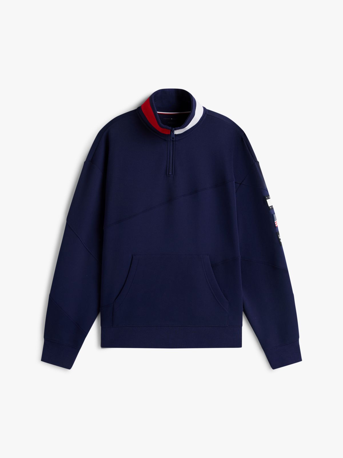 Tommy x U.S. Sail GP Team Quarter-Zip Sweatshirt — Blue