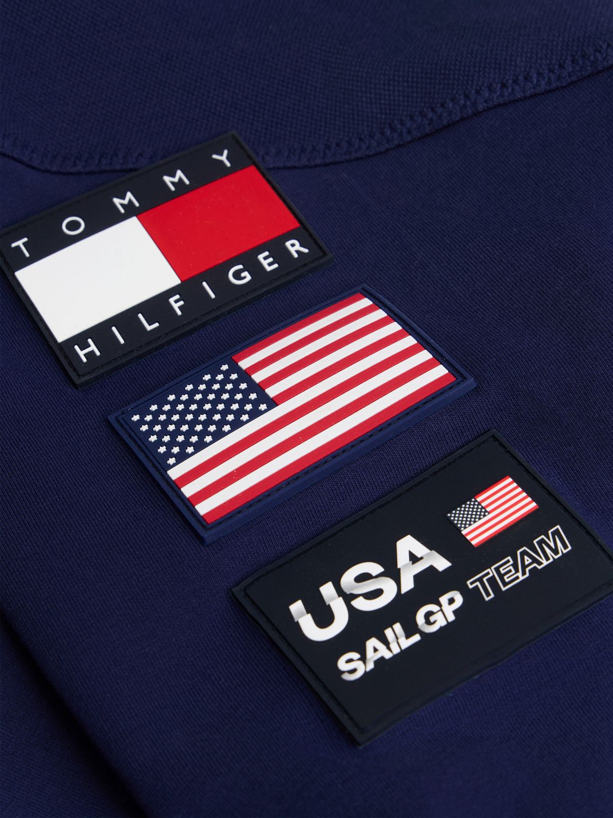 Tommy x U.S. Sail GP Team Quarter-Zip Sweatshirt — Blue