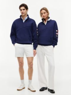 Tommy x U.S. Sail GP Team Quarter-Zip Sweatshirt — Blue 7