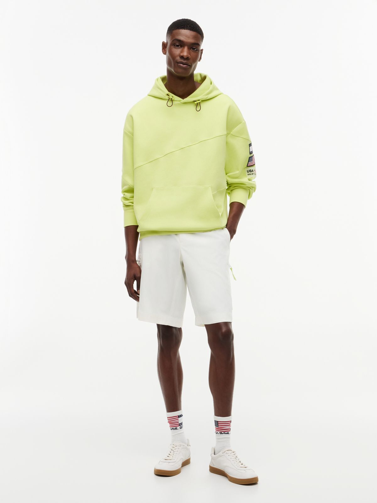 Tommy x U.S. Sail GP Team Cargo Shorts — White