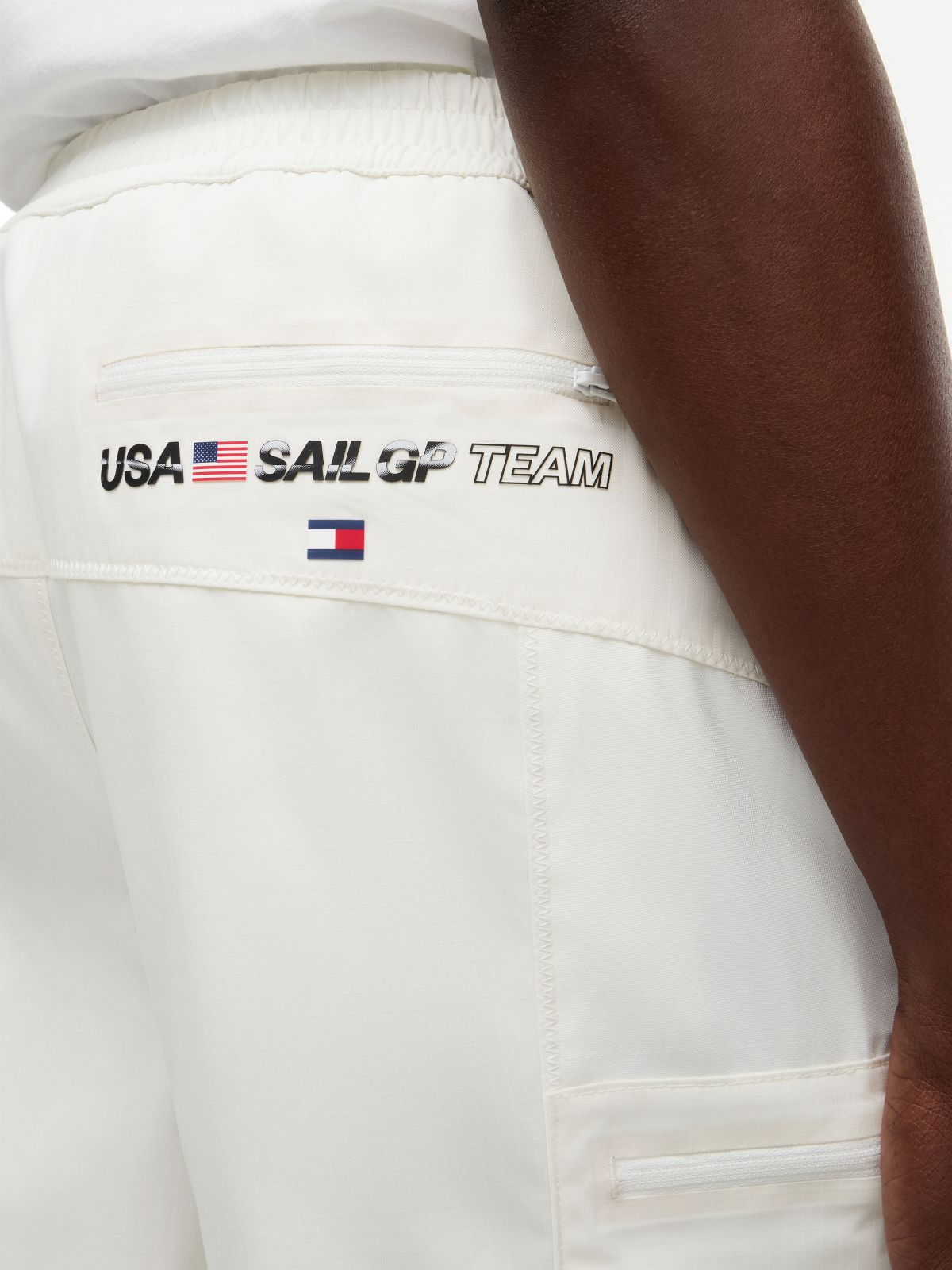 Tommy x U.S. Sail GP Team Cargo Shorts — White