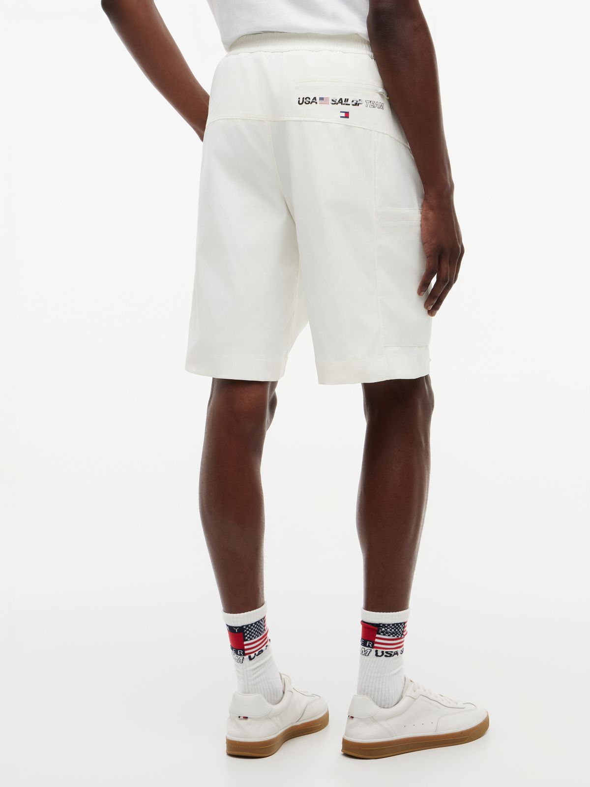 Tommy x U.S. Sail GP Team Cargo Shorts — White