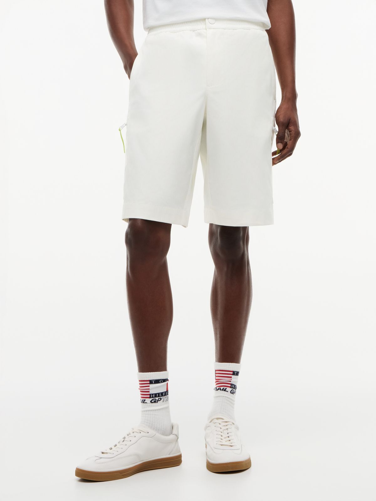 Tommy x U.S. Sail GP Team Cargo Shorts — White