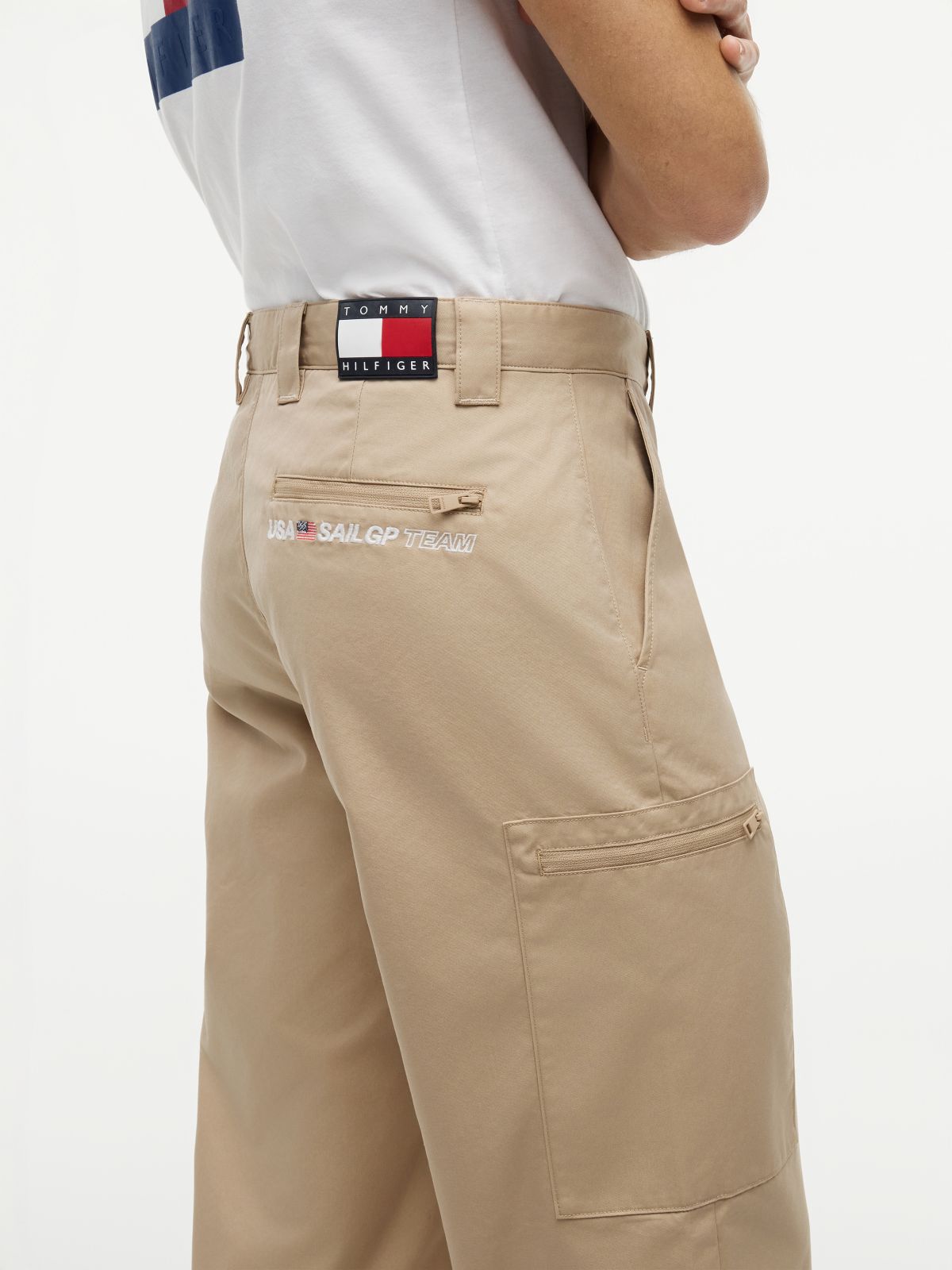 Tommy x U.S. Sail GP Team Cargo Trousers — Khaki