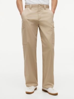 khaki tommy x u.s. sail gp team cargo trousers for adult gender inclusive tommy hilfiger