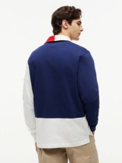 Tommy x U.S. Sail GP Team Colour-Blocked Rugby Shirt — Blue 4