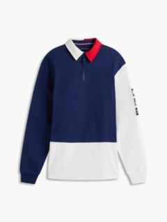 Tommy x U.S. Sail GP Team Colour-Blocked Rugby Shirt — Blue 5