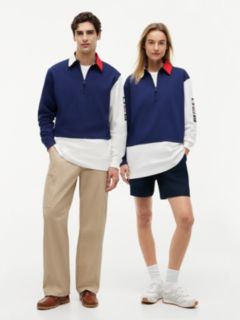 Tommy x U.S. Sail GP Team Colour-Blocked Rugby Shirt — Blue 7