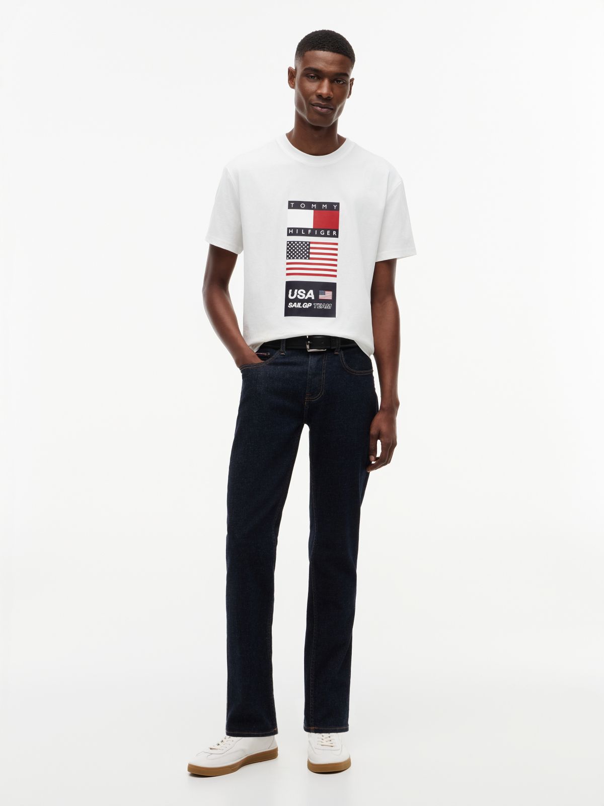 Tommy x U.S. Sail GP Team Logo T-Shirt — White