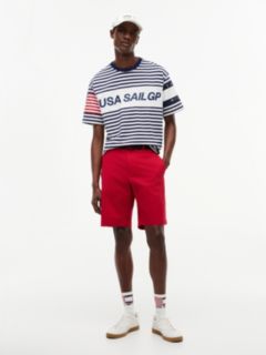 Tommy x U.S. Sail GP Team Stripe Relaxed T-Shirt — White 2