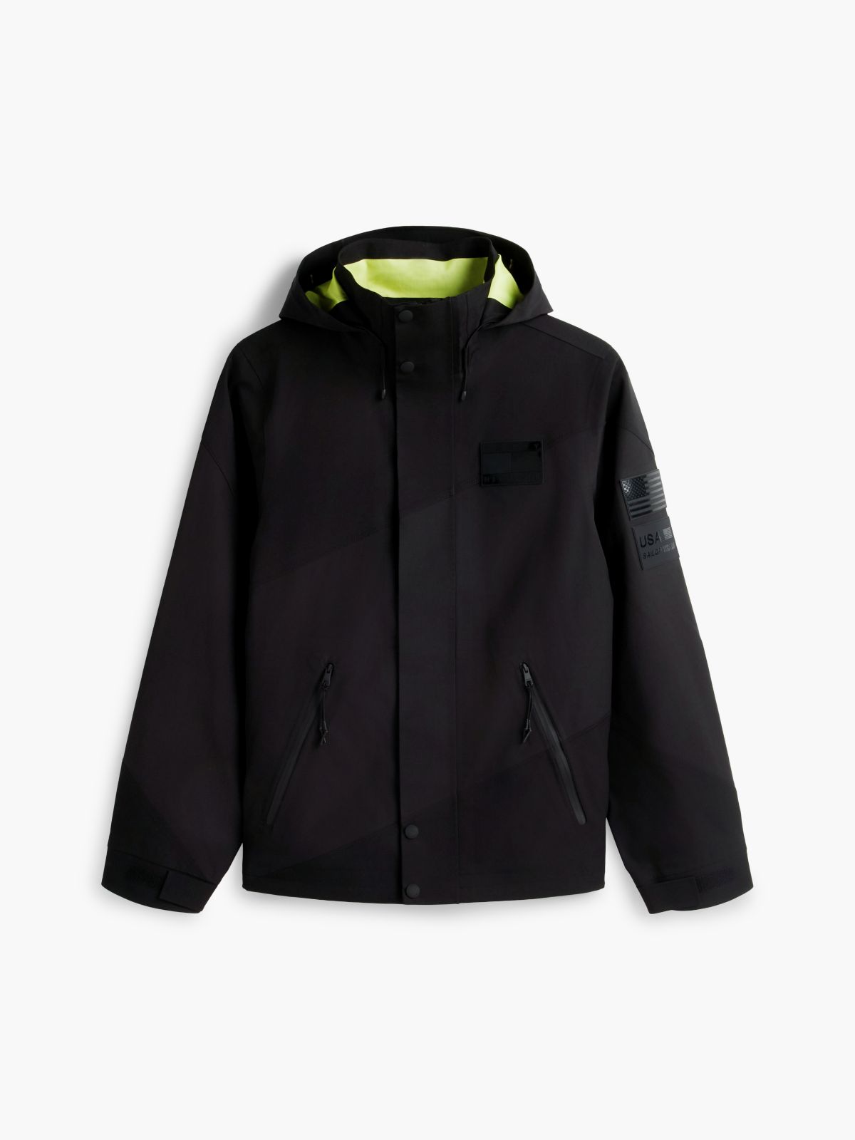 Tommy x U.S. Sail GP Team Relaxed Hooded Jacket — Black