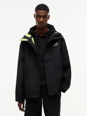 black tommy x u.s. sail gp team relaxed hooded jacket for adult gender inclusive tommy hilfiger