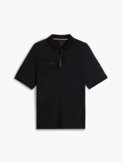Tommy x U.S. Sail GP Team Zip Placket Polo Shirt — Black 5