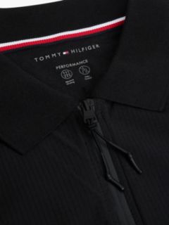 Tommy x U.S. Sail GP Team Zip Placket Polo Shirt — Black 6