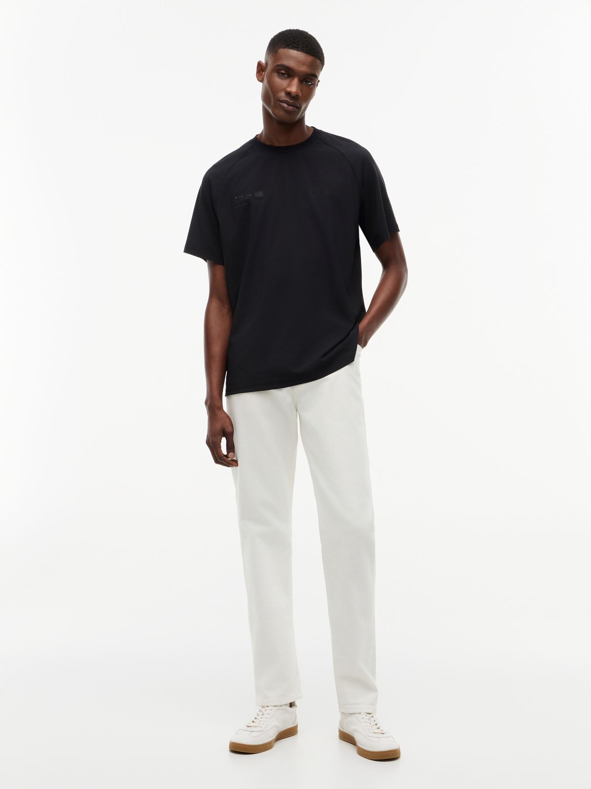 Tommy x U.S. Sail GP Team Tonal Logo Relaxed T-Shirt — Black