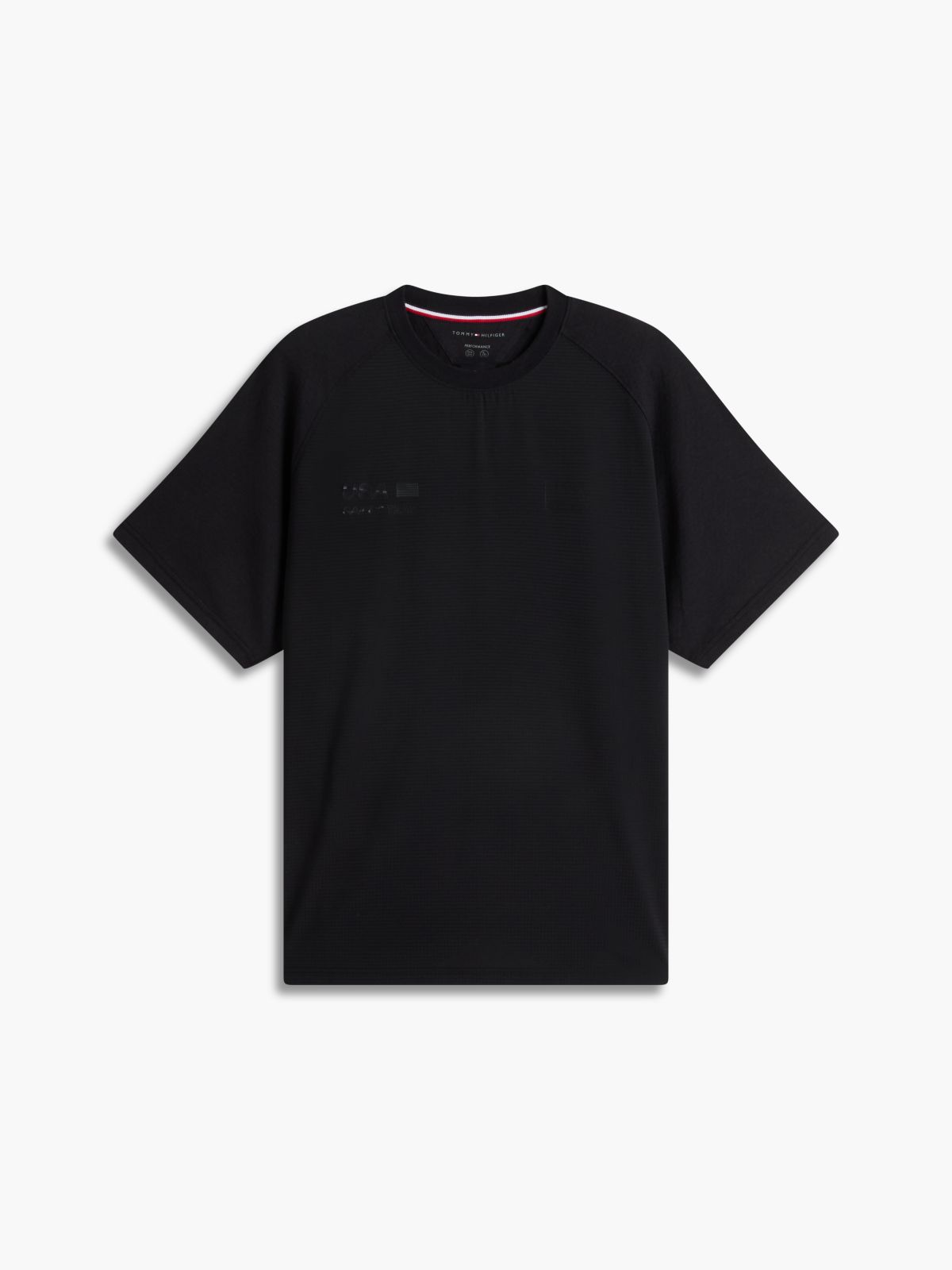 Tommy x U.S. Sail GP Team Tonal Logo Relaxed T-Shirt — Black