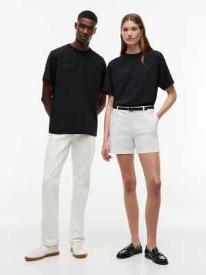 black tommy x u.s. sail gp team tonal logo relaxed t-shirt for adult gender inclusive tommy hilfiger