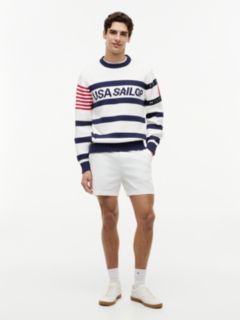 Tommy x U.S. Sail GP Team Stripe Jumper — White 2