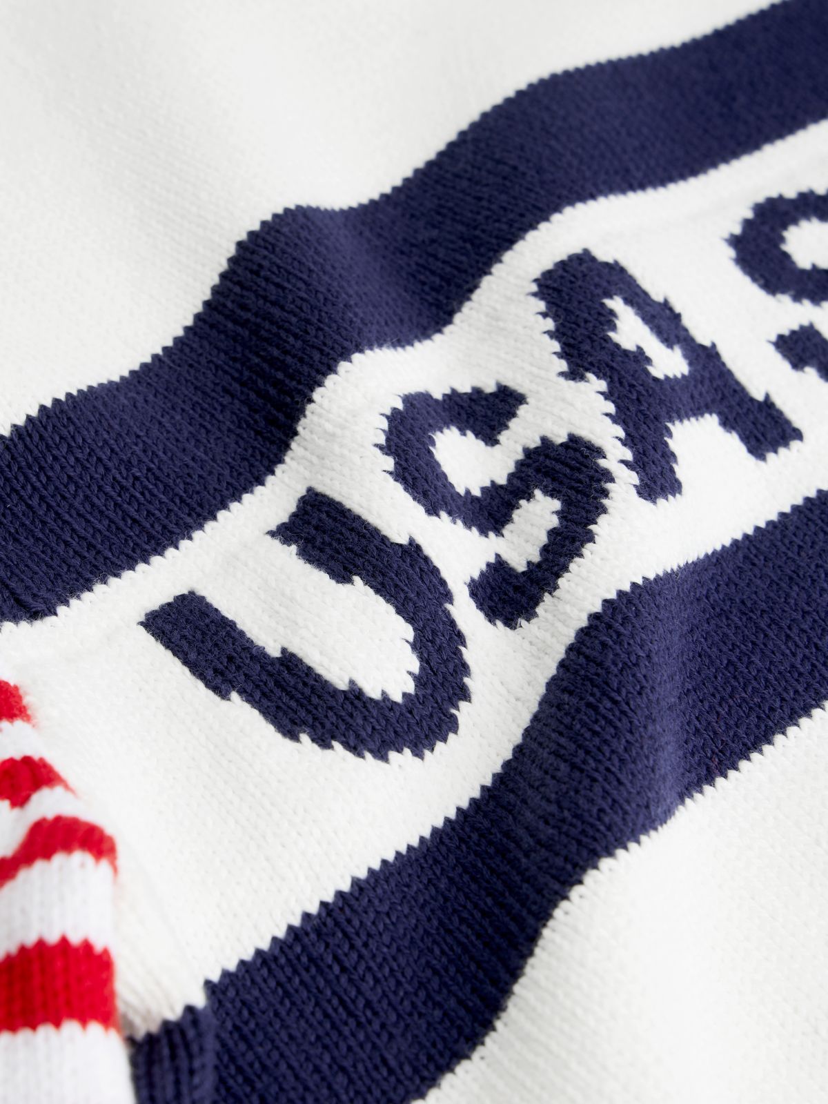 Tommy x U.S. Sail GP Team Stripe Jumper — White