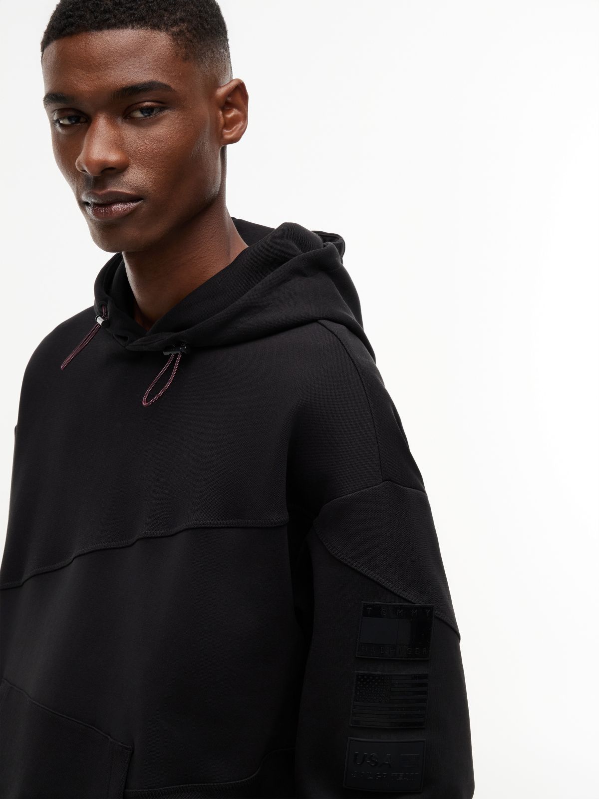 Tommy x U.S. Sail GP Team Relaxed Hoody — Black