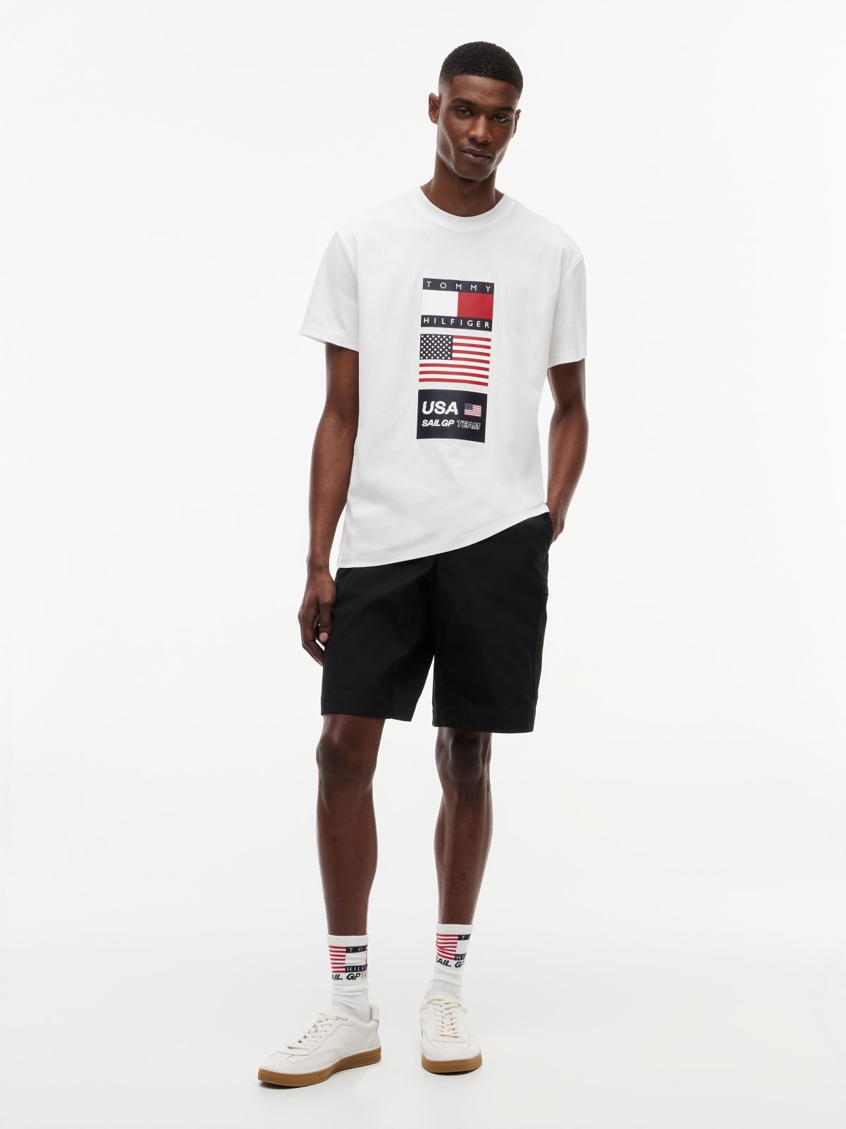 Tommy x U.S. Sail GP Team Cargo Shorts — Black