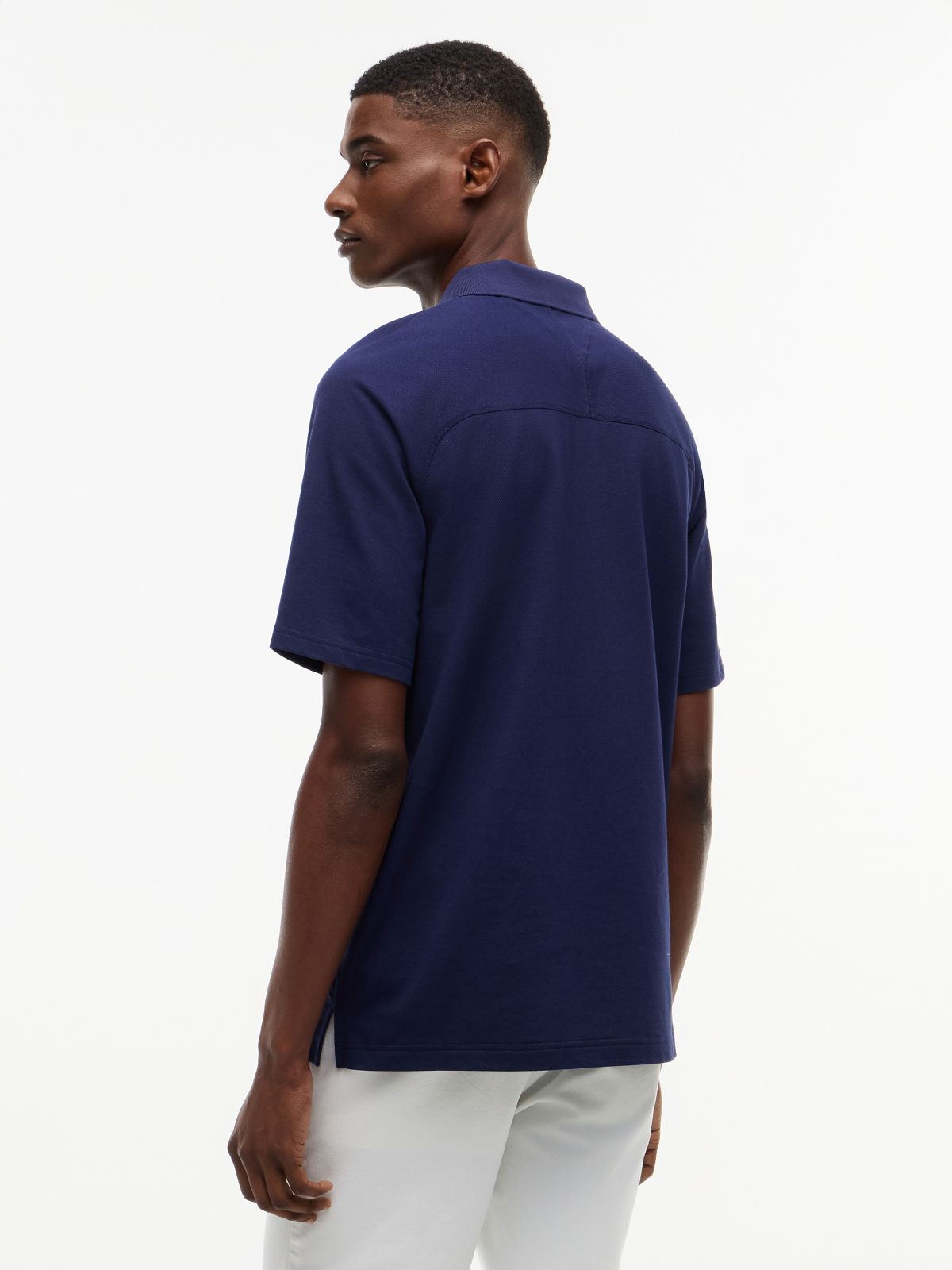 Tommy x U.S. Sail GP Team Performance Pique Polo Shirt — Blue
