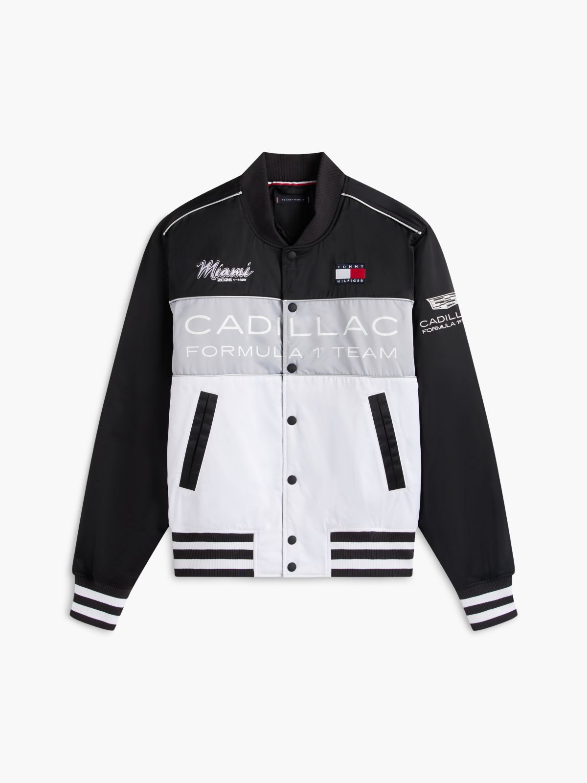 TH x Cadillac Formula 1® Team Miami Varsity Jacket — White