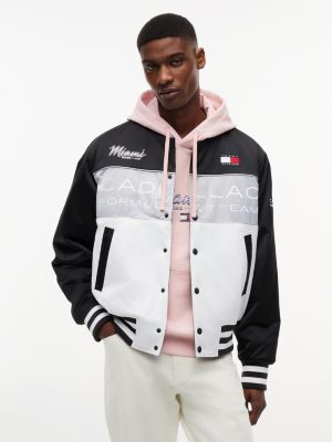 white th x cadillac formula 1® team miami varsity-jack voor volwassenen gender inclusive - tommy hilfiger
