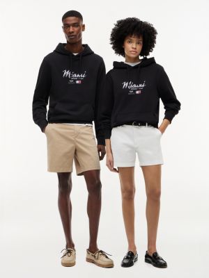 sudadera th x cadillac formula 1® team miami con capucha negro de diseño inclusivo para adultos tommy hilfiger