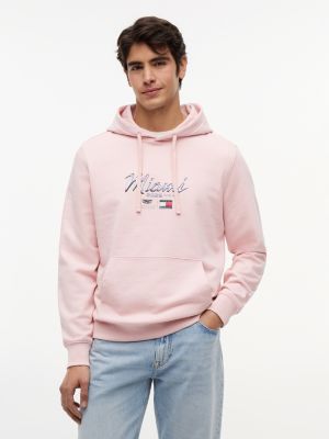 pink th x cadillac formula 1® team miami hoody for adults gender inclusive tommy hilfiger