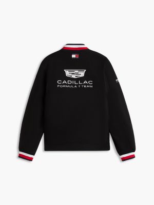black th x cadillac formula 1® team varsity jacket for adults gender inclusive tommy hilfiger