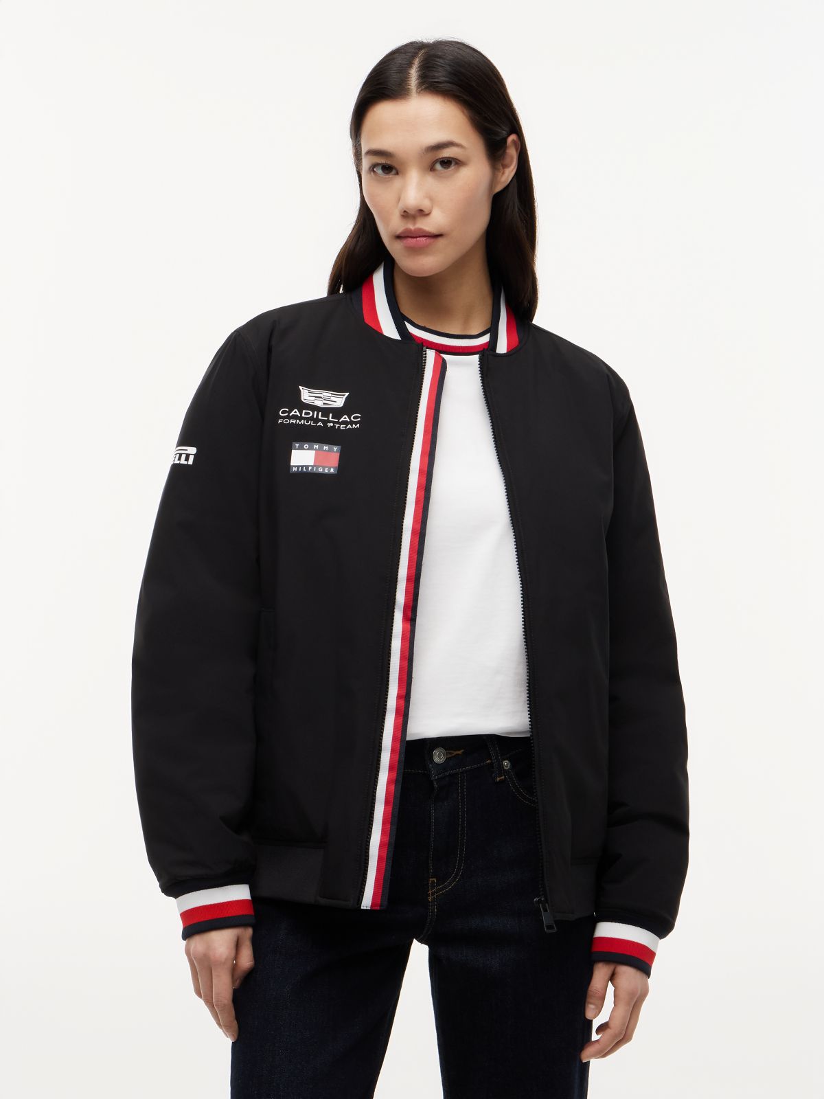 TH x Cadillac Formula 1® Team Varsity Jacket — Black