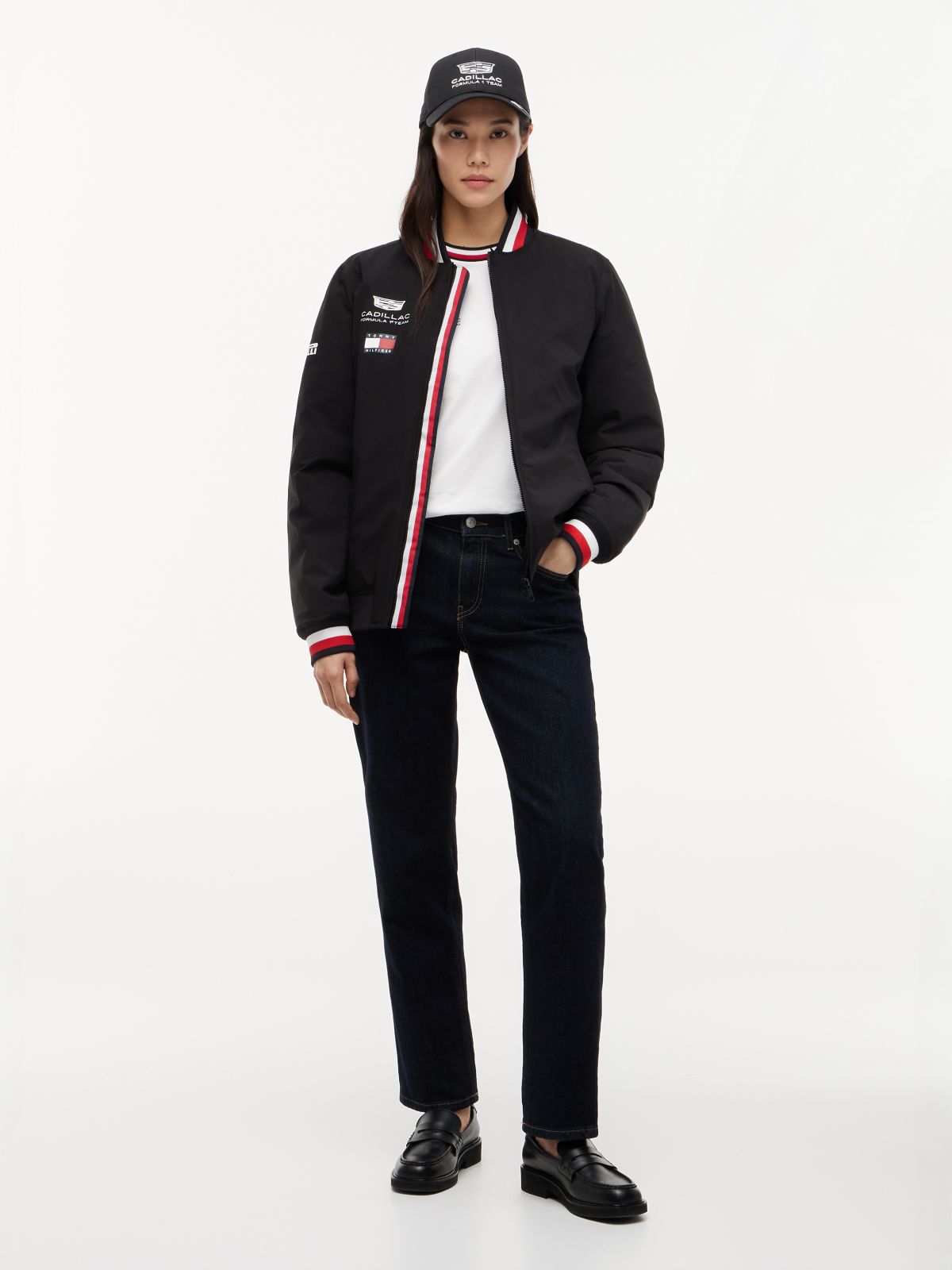 TH x Cadillac Formula 1® Team Varsity Jacket — Black