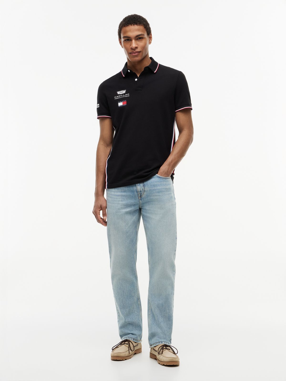 TH x Cadillac Formula 1® Team Polo Shirt — Black