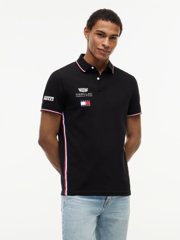 TH x Cadillac Formula 1® Team Polo Shirt — Black